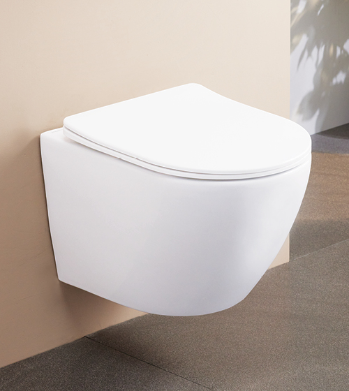 Rimless Wall-Hung Toilet with Slim UF Seat Cover – Aquant India